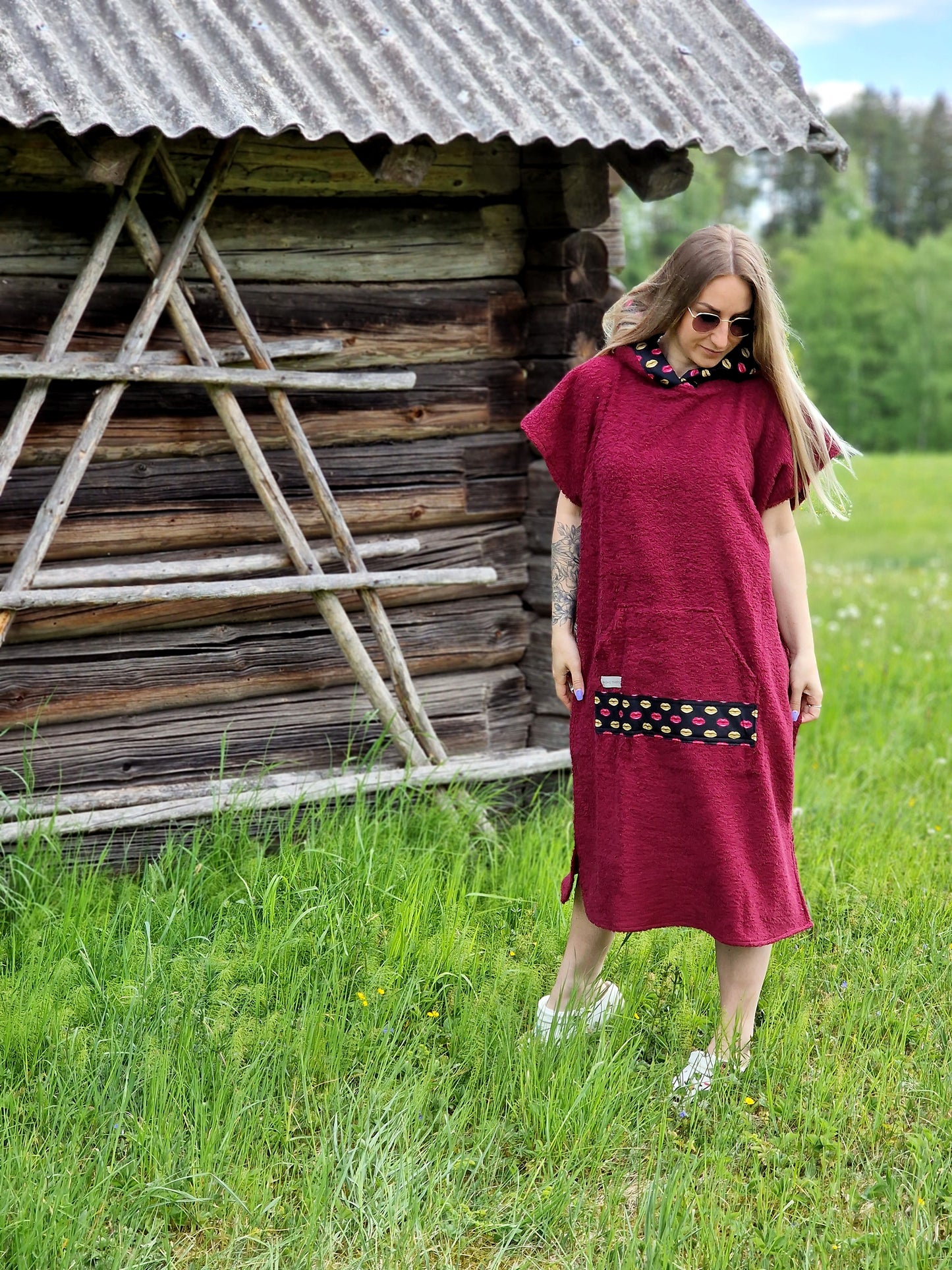 Pončo Bordo