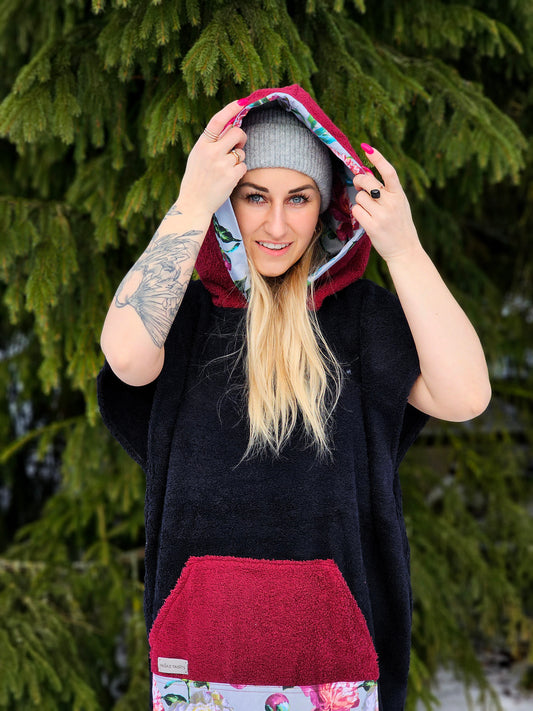 Pončo Melns ar Bordo