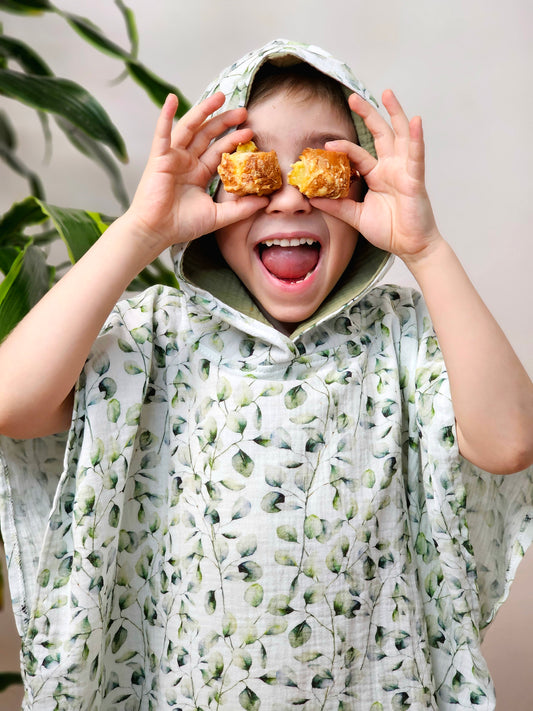 Muslina pončo ZAĻĀS LAPIŅAS