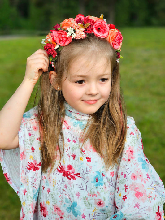 Muslina pončo ZIEDI